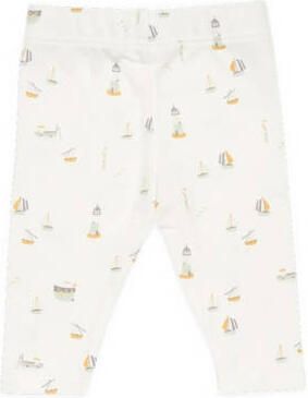 Little Dutch baby broek Sailors Bay met all over print wit Jongens Katoen 50 56 - Foto 2