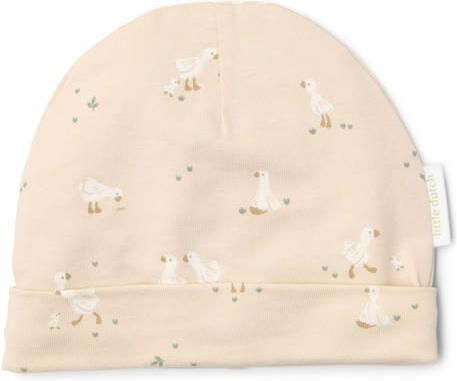 Little Dutch baby muts met all over print beige Stretchkatoen maat 0-3 mnd - Foto 2