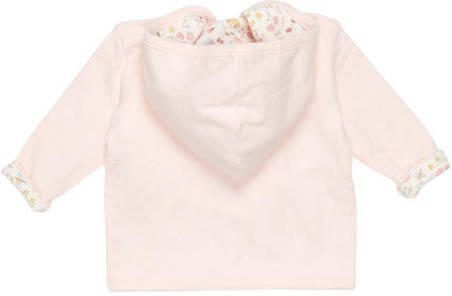 Little Dutch baby reversible jas Flowers & Butterflies met all over print lichtroze wit Jongens Katoen Ronde hals 50 56 - Foto 2