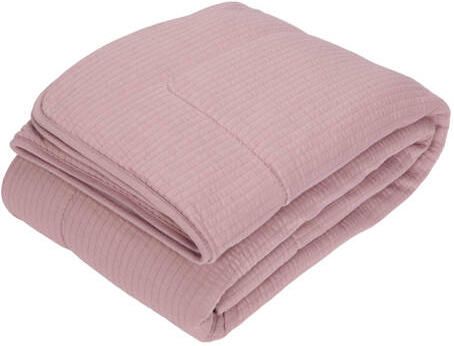 Little Dutch baby wiegdeken teddy 70x100 cm Pure Mauve Babydeken Roze Effen - Foto 4