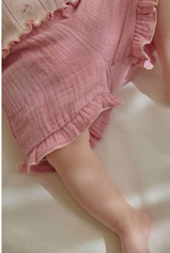 Little Dutch casual short roze gebreid Korte broek Meisjes Katoen Effen - Foto 3