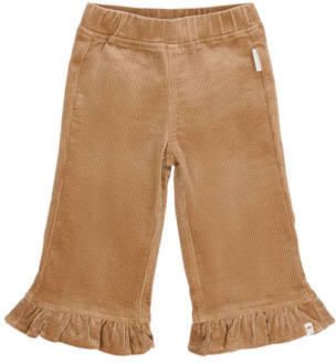 Little Dutch corduroy casual broek met ruches bruin Meisjes Katoen Effen