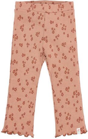 Little Dutch gebloemde flared broek roze Meisjes Polyester Bloemen