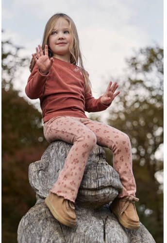 Little Dutch gebloemde flared broek roze Meisjes Polyester Bloemen - Foto 2