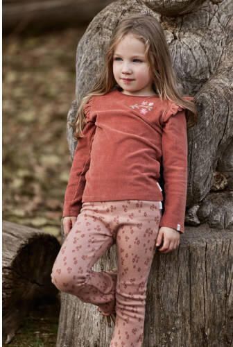 Little Dutch gebloemde flared broek roze Meisjes Polyester Bloemen - Foto 3