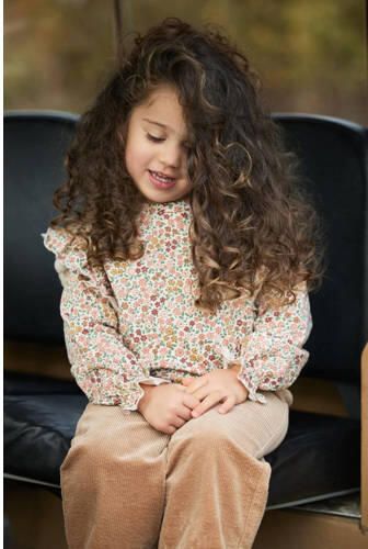 Little Dutch gebloemde longsleeve beige roze groen Meisjes Katoen Ronde hals - Foto 2
