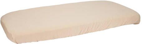 Little Dutch katoen hydrofiel wieghoeslaken Beige Effen