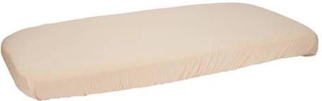 Little Dutch katoen hydrofiele ledikant hoeslaken Beige Effen