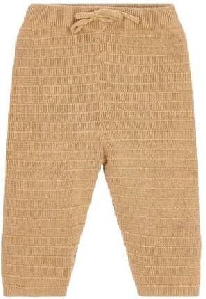 Little Dutch katoenen babybroek bruin Effen