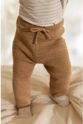 Little Dutch katoenen babybroek bruin Effen - Foto 3