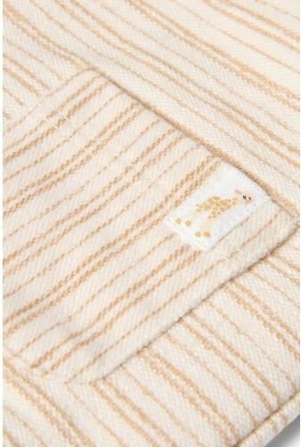 Little Dutch katoenen gestreepte babybroek beige Stretchkatoen - Foto 2