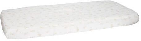 Little Dutch katoenen hydrofiele ledikant hoeslaken Baby Bunny Wit All over print
