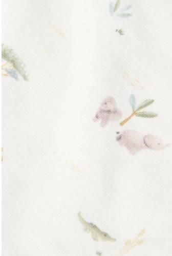 Little Dutch katoenen romper met print crème Ecru All over print - Foto 3