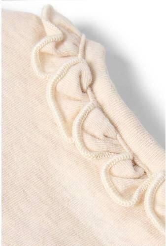 Little Dutch katoenen romper met ruches en print beige Printopdruk - Foto 3