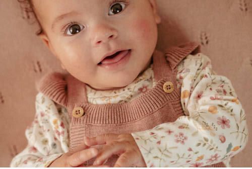Little Dutch longsleeve ecru Meisjes Katoen Ronde hals Bloemen - Foto 2