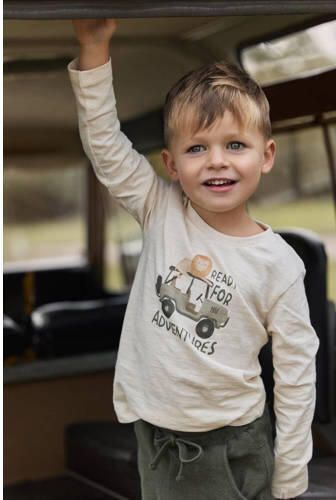 Little Dutch longsleeve met print beige Jongens Katoen Ronde hals Printopdruk - Foto 2