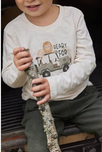 Little Dutch longsleeve met print beige Jongens Katoen Ronde hals Printopdruk - Foto 3
