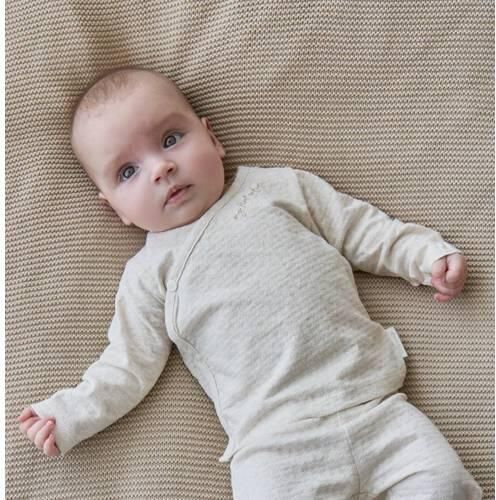 Little Dutch longsleeve met tekst beige Katoen V-hals - Foto 2