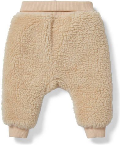 Little Dutch regular fit broek beige Teddy Effen 74