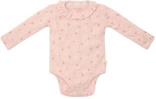 Little Dutch romper Fairy Flowers roze Meisjes Katoen Ronde hals Bloemen
