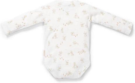 Little Dutch romper met print wit beige Katoen Ronde hals 74