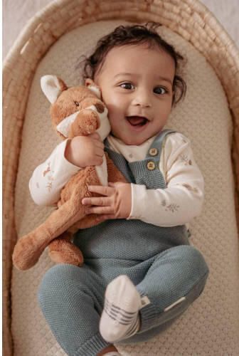 Little Dutch sokken blauw beige (set van 3) Katoen Streep - Foto 2