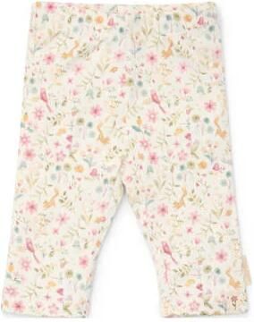 Little Dutch straight legging ecru Broek Meisjes Katoen Bloemen