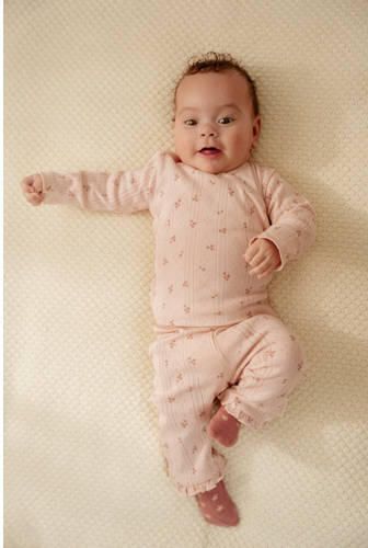 Little Dutch straight legging roze Broek Meisjes Katoen Bloemen - Foto 2