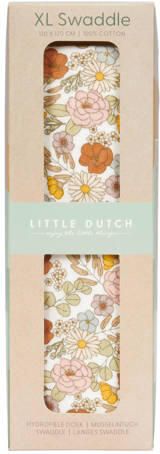 Little Dutch swaddle doek 120x120 Vintage Little Flowers Ecru Vintage - Foto 3