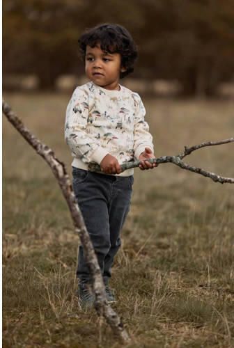 Little Dutch sweater met print beige groen All over print - Foto 2