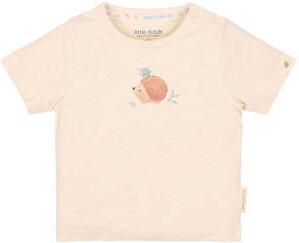 Little Dutch T-shirt zand Beige Jongens Stretchkatoen Ronde hals Printopdruk