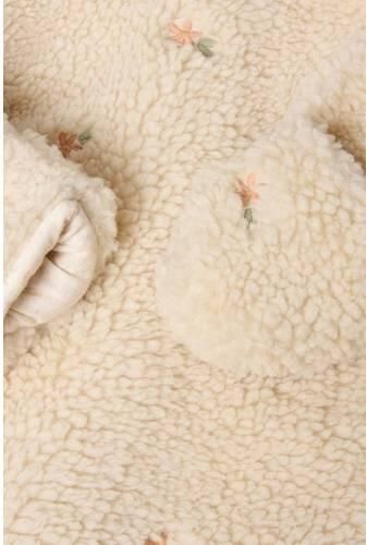 Little Dutch teddy gebloemd boxpak met borduursels zand Beige Polyester Capuchon - Foto 3