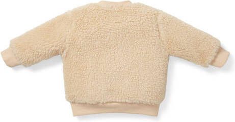 Little Dutch teddy sweater beige Effen 50 56 | Sweater van