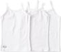 Little Label hemd van biologisch katoen set van 3 wit Meisjes Stretchkatoen Ronde hals 110 116 - Thumbnail 2
