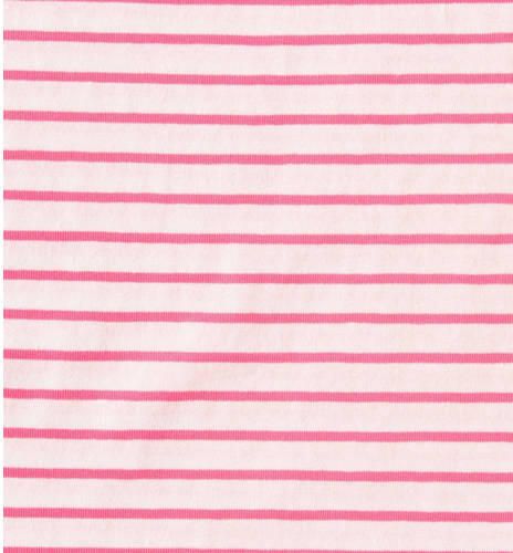 Little Label gestreepte shortama van katoen roze wit Meisjes Stretchkatoen Ronde hals 110 - Foto 5