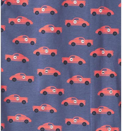 Little Label pyjama met all over print blauw rood Jongens Stretchkatoen Ronde hals 134