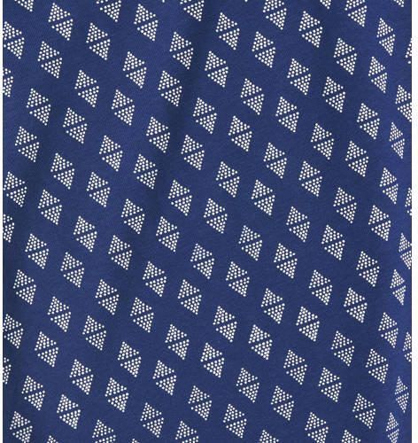 Little Label pyjama met all over print donkerblauw Meisjes Stretchkatoen Ronde hals 122