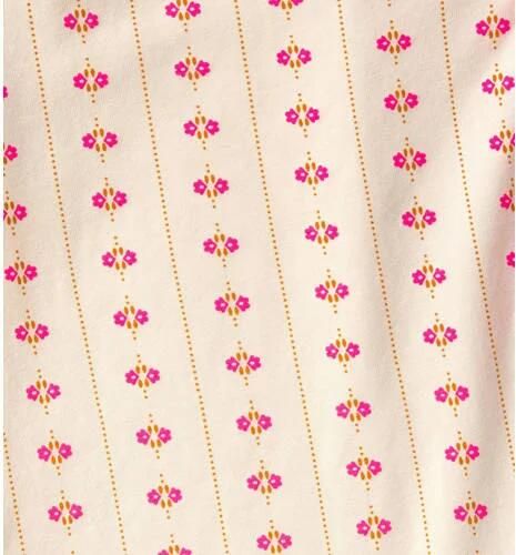 Little Label pyjama met all over print roze beige Meisjes Stretchkatoen Reverskraag 146