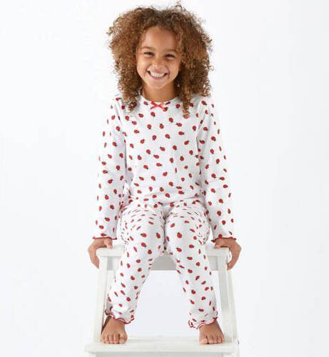 Little Label pyjama met dierenprint van katoen rood Meisjes Stretchkatoen Ronde hals 146 152 - Foto 3