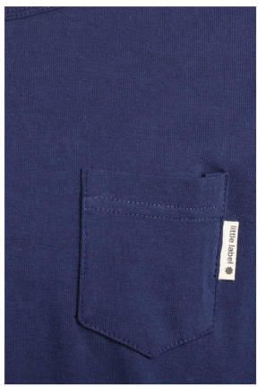 Little Label pyjama met sterrenprint broek Blauw Jongens Stretchkatoen Ronde hals - Foto 4