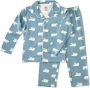 Little Label pyjama met dierenprint van biologisch katoen blauw Jongens Stretchkatoen Klassieke kraag 110 116 - Thumbnail 2