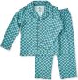 Little Label geruite pyjama van biologisch katoen blauw Jongens Stretchkatoen Klassieke kraag 110 116 - Thumbnail 2