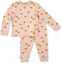 Little Label pyjama met hartjes van biologisch katoen roze Meisjes Stretchkatoen Ronde hals 110 116 - Thumbnail 1