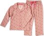 Little Label gebloemde pyjama van biologisch katoen roze Meisjes Stretchkatoen (duurzaam) Klassieke kraag 158 164 - Thumbnail 2