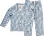 Little Label pyjama met sterren van biologisch katoen blauw Meisjes Stretchkatoen (duurzaam) Klassieke kraag 146 152 - Thumbnail 2