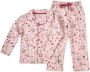 Little Label gebloemde pyjama van biologisch katoen roze Meisjes Stretchkatoen (duurzaam) Klassieke kraag 122 128 - Thumbnail 2
