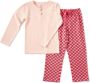 Little Label geruite pyjama van biologisch katoen roze Meisjes Stretchkatoen Ronde hals 110 116 - Thumbnail 2