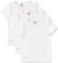 Little Label T-shirt van biologisch katoen set van 3 wit Meisjes Stretchkatoen Ronde hals 110 116 - Thumbnail 2
