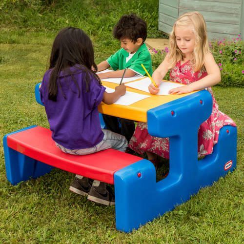Little Tikes Grote picknicktafel blauw Speeltoestel - Foto 2