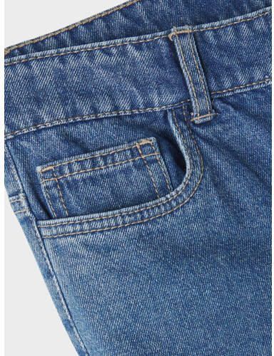 LMTD low waist wide leg jeans NLFTOIZZA medium blue denim Blauw Meisjes Stretchdenim 128 - Foto 2